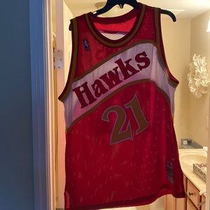 Throwback Dominic Wilkins Atlanta hawks throwback Seattle supersonic Shawn Kemp